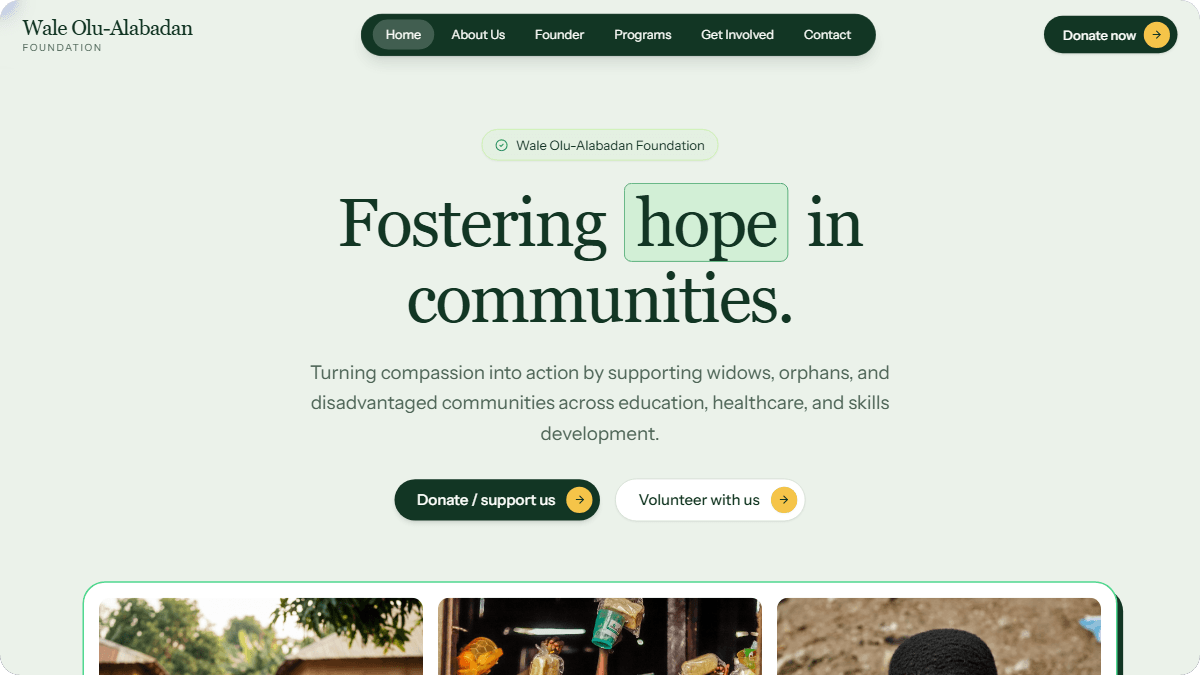 Wale Olu-Alabadan Foundation
